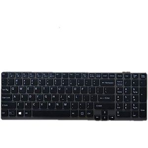 Laptop Toetsenbord Voor For SONY SVE15 SVE15111FDW SVE15112FXS SVE15113FDW SVE15113FXS SVE15114FXS SVE15115FXS SVE151190S SVE151190X SVE1511AFXS SVE1511BGXS Zwart Verenigde Staten Lay-out
