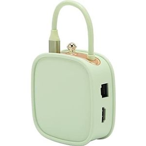 USB C-dockingstation, USB C-hub 10 in 1 RJ45-interface voor Desktopcomputer (GREEN)