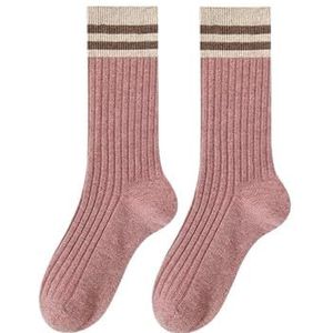 AHCover Verdikte halflange horizontale damessokken for kinderen Gekamd katoen Damessokken zonder botten Zweetabsorberende halflange sokken (Color : C)