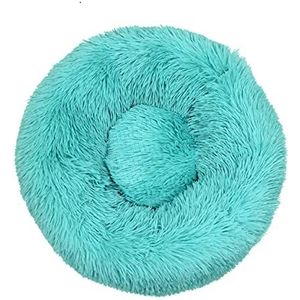 Hondenbed kalmerend hondenbed & kattenbed, anti-angst donut hondenknuffelbed, warm gezellig zacht hondenbed, voor kleine middelgrote honden en Catsdark greendiameter47in