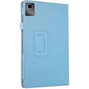 Opvouwbare Tablet Stand Case Geschikt for Lenovo Xiaoxin Pad 2024 TB-331FC 11 inch PU Leer Slanke Shell Tablet Case(Sky blue)