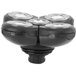 Elektrische roterende scheerapparaat, Universele elektrische baard scheerapparaat 5 Blade Hoofd Waterdichte Accessoire Vervanging voor Schoonheidssalon Zwart