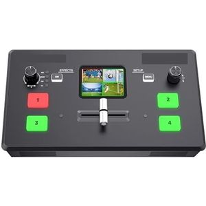 L1 V1 Multi-formaat videomixer-switcher 4x-ingangen USB3.0 Live streaming,Schakelde soepel