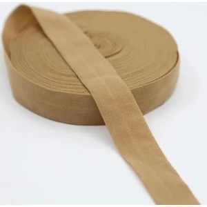2cm platte naai-elastiek voor ondergoed broek beha rubber kleding decoratieve verstelbare zachte tailleband elastische banden-licht koffie-20mm 10yards