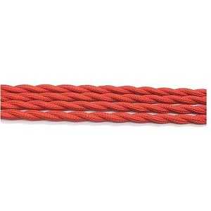 Oude weven kabels, Kabelgoot 2-aderig 0,75 mm textiel gevlochten flexibele kabel 250V koper veelkleurig meerdere maten(Red,5m)
