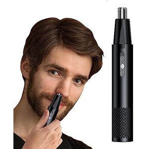 Elektrische neushaartrimmer | Wenkbrauwtrimmer voor mannen - Neushaartrimmer voor heren Oplaadbaar, 2 in 1 tondeuse voor voet, baard, gezichtscliphaar, gemakkelijke reiniging Ingyun