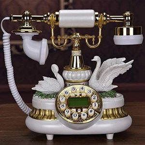 Home vaste lijn Europese stijl antieke telefoon retro telefoon ouderwetse bedrade drukknop vaste lijn
