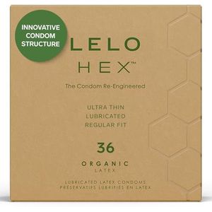 LELO - HEX Organic - Natuurlijke Krachtcondooms - 36 Stuks