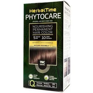 Herbal Time - Phytocare - Permanente Haarkleuring - Caramel Kleur 7NC