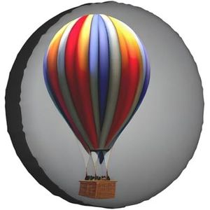 Hete luchtballon gepersonaliseerde band cover-universele auto reservebandhoes, modieus en duurzaam