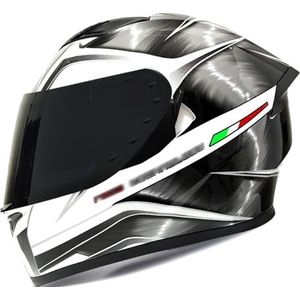 Bluetooth-Motorhelm Met Snelsluiting Omkeerbare Motorhelm Met Snelsluiting Lensbasis DOT/ECE Goedgekeurd Voor Volwassen Mannen En Vrouwen Motorfietsen 1,XXL(63-64CM)