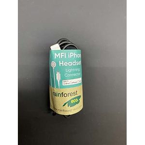 RAIN-FOREST Écouteurs Avec Prise Lightning Regenwoud Noir