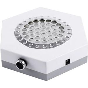Nagelstofzuiger, elektrische nagelstofzuiger, 80W nagelstofzuiger nagelstofafscheider sterke kracht nagelstofafzuiging met draaischakelaar nail art manicure tool voor acrylnagelpolijsten, salon en thu
