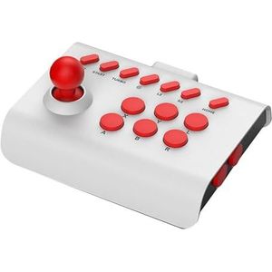 Arcade Stick Joystick Controller voor Switch PS4 PS3 Ultimate Pandora Box PC Xbox Android IOS Mobile Phone Arcade Stick, PS3 Fight Stick, Switch Arcade Stick, Fightstick PC (wit rood)