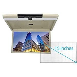 Draagbare dvd-speler voor videospelers op hoofdsteunen in auto's 17.3 Inch Auto Monitor HD Lcd-scherm Auto Plafond Dak Mount Display Multimedia TV Auto Video Player HDMI IR FM Link met HD-roterend sch