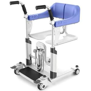 Hydraulische rolstoellift Stalen transferlift met wielen en 360° gedeelde zitting Patiëntlift Stoelbelasting Transferrolstoel van 275 lb
