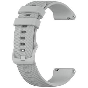Tencloud Siliconen bandjes compatibel met Garmin Vivomove 3S/Vivoactive 4S/Venu 2S, zachte siliconen vervangende polsband armband voor Vivoactive 4S & Vivomove 3S & Venu 2S Smartwatch (grijs)