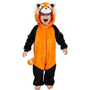 Spooktacular Creations Halloween Baby Jumpsuit Rode Panda Peuter Zip Up Hooded Homewear Halloween Cosplay Kostuum (18-24 Mos)