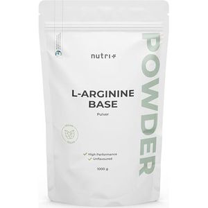 Nutri - L-Arginine Poeder - 1 kg - Hoge Dosis - Plantaardige Fermentatie - Veganistisch