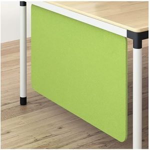 60 cm hoog privacyscherm for bureaus, geluiddicht privacypaneel onder bureau, scheidingsscherm for bureaus om lawaai en visuele afleidingen te verminderen(Green,Lenght 114cm/44.8in)