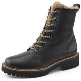 Paul Green - Dames Schoenen - Zwart - Leer - Elegante Veterschoenen