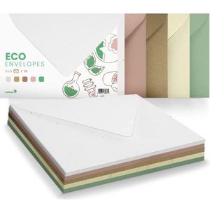 Netuno 25 motief enveloppen Natur DIN B6 12,5x17,5cm envelop mix gekleurde enveloppen elegante papieren enveloppen voor uitnodigingen