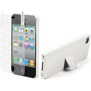 Muvit MUCCP0293 witte telefoonhoes - telefoonhoesjes (Apple, Phone 4/4S, wit)