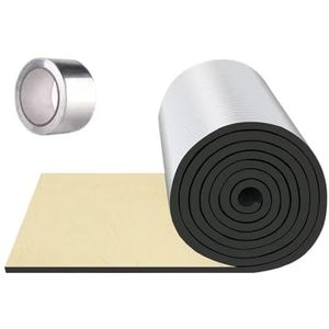 1 rol reflecterende isolatie zelfklevende folie isolatierol vuurvaste warmte-geïsoleerde UV-bescherming wrap voor deur, raam, dak en meer reflecterend schuim