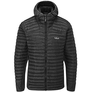 Rab Cirrus Flex 2.0 Synthetische geïsoleerde hoody voor heren, voor trekking, klimmen en skiën, Zwart, M