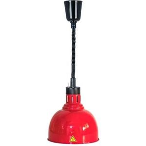 Hangende Voedsel Warmtelamp Commerciële Voedsel Warmer Lamp, 250W Telescopische Kroonluchter Industrieel Retro Metaal for Keuken Buffet, Houd Voedsel en Gerechten Warm (Color : Red)