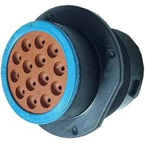 Ruiting Store 1/5 sets 14-pins DEUTSCH HDP26-18-14SE HDP24-18-14PE Authentieke mannelijke vrouwelijke connector plasti waterdichte aansluiting met terminal (kleur: 14p mannelijk, maat: 5 sets)