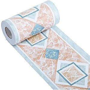 VDLLQYN, 10 m zelfklevend behang grensmuurdecoratie, wandpanelen afpellen en plakken plafondrand deurkozijn taillelijn interieurdecoratie ，Zelfklevend behang(Oranje)