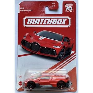 Matchbox Bugatti Divo 2018, 70 jaar (Exclusief)