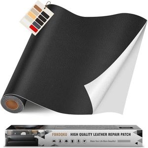 Zelfklevend Kunstleer Lichtgrijs, 40 x 300 cm Zelfklevende Reparatielap, Leder Renovatielap Patch voor banken, autostoelen, meubels, tassen, jassen, stoelen