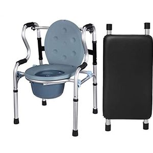 Toilet Frame s voor senioren Staande revalidatie Toiletbril met Toilet Katrol Met Zitting Loop Armsteun Bad Kruk rollator, (Kleur: 2 Wielen) (Geen Wiel)