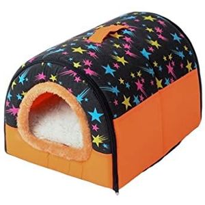 Konijnenhuis Klein Diertunnelhuis, Cavia Bed Cave Spelen Slapen Rusten Pluche Nest Habitats for Guinea Pig Rabbit Bunny Chinchilla's Hedgehogs Rats Konijnenbed (Color : A, Grootte : 43cm)