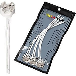 ISOLATECH 3st universele keramische fitting voor MR16 en GU5.3 basis LED spaarlampen (max.250V/2A) gloeilampen huis verlichtingsinstallatie inbouw plafond keuken badkamer hittebestendig