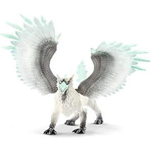 schleich ELDRADOR CREATURES 70143 Eldrador Creatures Mythische ijsgrijp - Realistisch ijs-grijpmonster - fantasy actiefiguur met beweegbare vleugels, robuuste Eldrador figuren vanaf 7 jaar