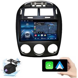 Android 14.0 2 Din Autoradio 9"" Touchscreen Auto Stereo voor KIA Cerato 2005-2006 met Draadloze Carplay Android Auto GPS navigatie AHD Omgekeerd beeld Stuurwielbediening(C,P1(1G+32G))