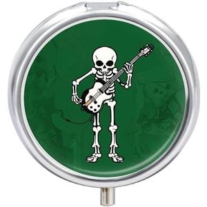 Ronde pillendoos 3 compartimenten draagbare medicijnpillendoos één maat pillendoos voor zakpillenorganisator en vitaminecontainers voor reizen