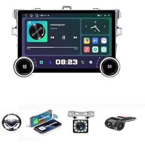 Android 13 Car Stereo Voor Toyota Corolla 2007-2013 Auto Navigatie In-Dash Car Audio Receiver Support CarPlay Android Auto/FM AM Radio/Voice Control/Handsfree(YD20S 4G+64G)