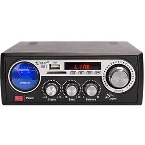 KERREY Bluetooth-compatibele 2 * 60W FM-radio Mp3-speler Audio Eindversterker HiFi Equalizer Auto Home Theater Muziek AMP Mp3-decoder