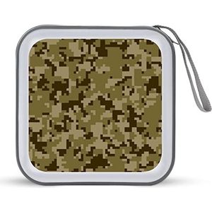 Camouflage Militaire CD Case Plastic DVD Portemonnee Houder Draagbare Opslag Organizer Tas voor Auto Thuis Reizen