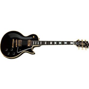 Gibson 1957 Les Paul Custom 2PU VOS Ebony #73699 - Custom elektrische gitaar