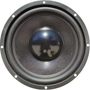 1 MASTER AUDIO MA20W/4+4 subwoofer 20 cm 200 mm 8"" 150 watt rms 300 watt max dubbele spoel 4 + 4 ohm dubbele spreekspoel rubberen ophanging, 1 stuk