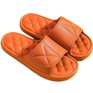 Non-slip Bathroom Slippers,Soft Slippers,Indoor And Outdoor Platform Pool Slippers Shower Slippers (Color : Orange, Size : 43-44)