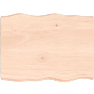 CBLDF Tafelblad 80x60x(2-6) cm Onbehandeld Massief Hout Live Edge