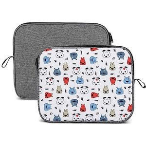 Kinderachtig Patroon Met Honden Laptop Sleeve Case Beschermende Notebook Draagtas Reizen Aktetas 14 inch