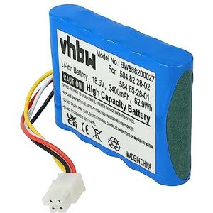 vhbw Li-Ion batterij 3400mAh (18,5V) compatibel met Husqvarna 584 82 28-02, 584 85 28-01 voor robotmaaiers