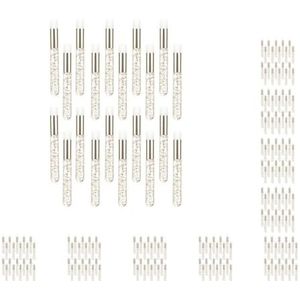 10 set 20 Stuks Lash Shampoo Borstels Cosmetische Lash Cleaner Peel Off Remover Tool Goud, Glod Goud